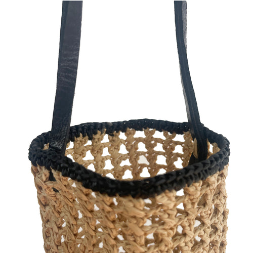 MINI BOTTLE Holder Raphia
