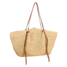 Load image into Gallery viewer, GEMMA XXL Tan Leather Bag