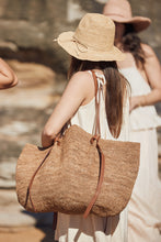 Load image into Gallery viewer, GEMMA XXL Tan Leather Bag