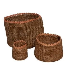 Set of 3 SCALLOP Baskets